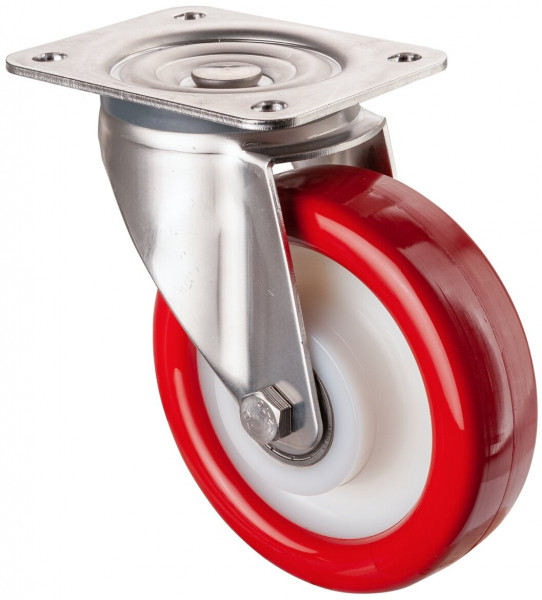 Stainless steel transport castor Art.-Nr. H100.B71.160