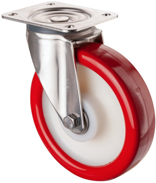 Stainless steel transport castor Art.-Nr. H100.B71.200