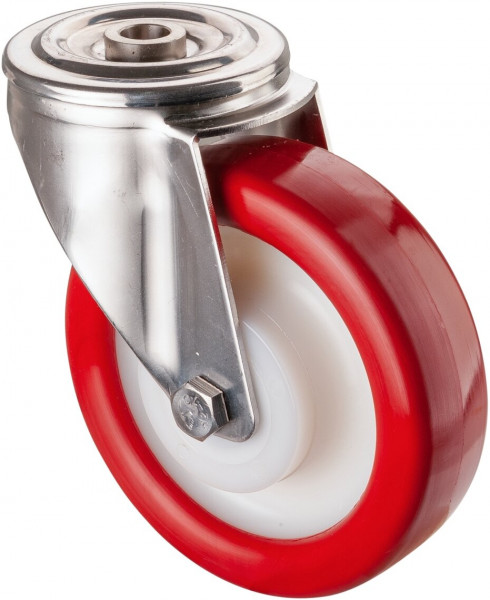 Stainless steel transport castor Art.-Nr. H101.B28.160