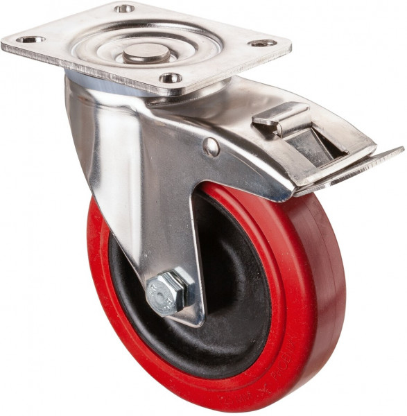 Stainless steel transport castor Art.-Nr. H120.B21.125