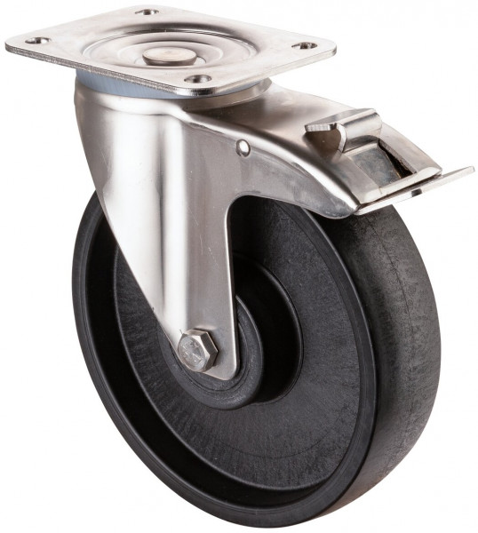 Stainless steel transport castor Art.-Nr. H120.B22.200