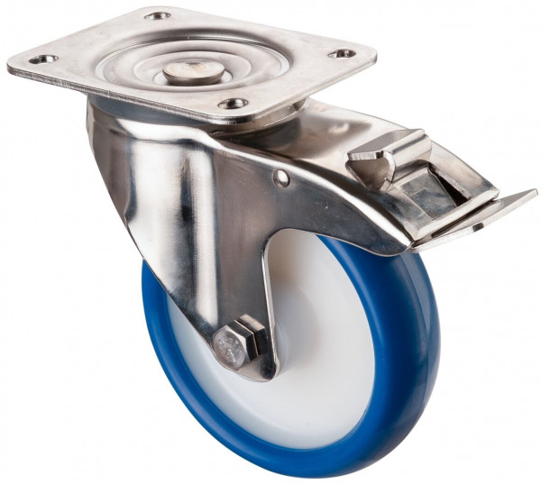 Stainless steel transport castor Art.-Nr. H120.B32.151