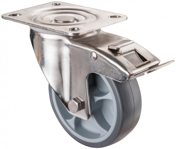 Stainless steel transport castor Art.-Nr. H120.B43.101