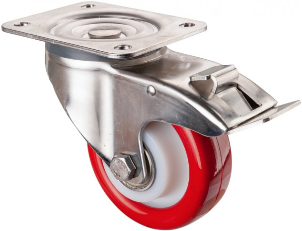 Stainless steel transport castor Art.-Nr. H120.B71.126