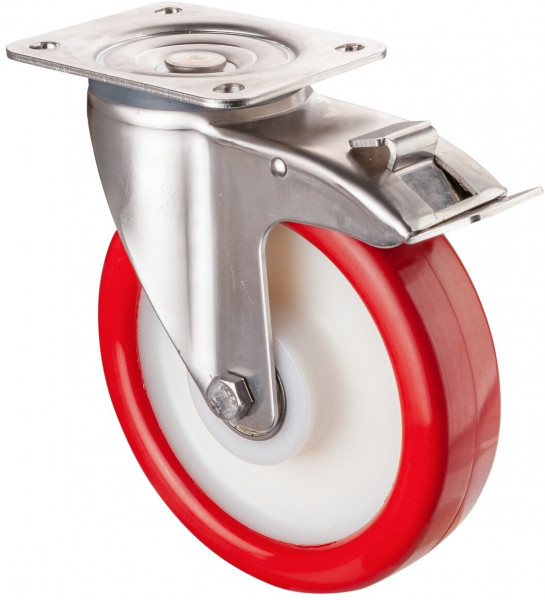 Stainless steel transport castor Art.-Nr. H120.B71.200