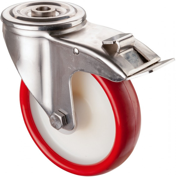 Stainless steel transport castor Art.-Nr. H121.B26.160