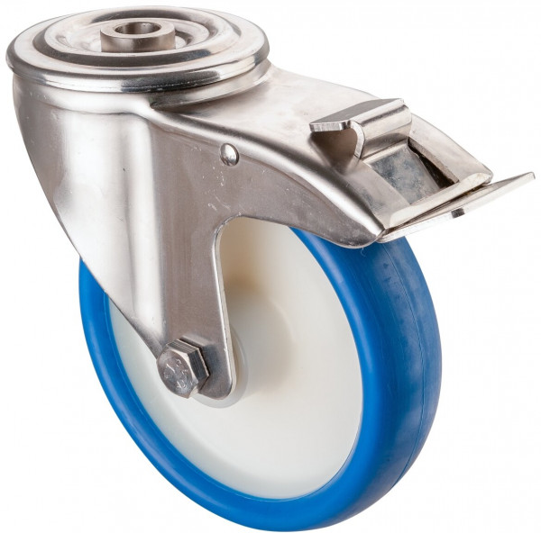 Stainless steel transport castor Art.-Nr. H121.B32.160