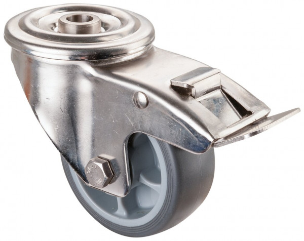 Stainless steel transport castor Art.-Nr. H121.B43.081