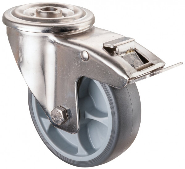 Stainless steel transport castor Art.-Nr. H121.B43.101