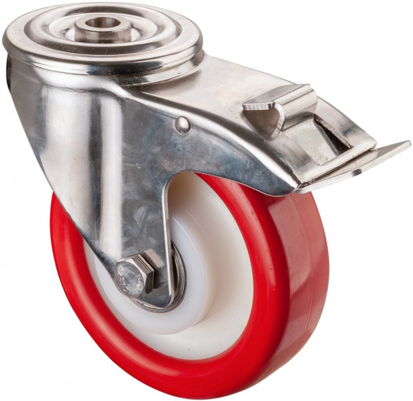 Stainless steel transport castor Art.-Nr. H121.B71.150