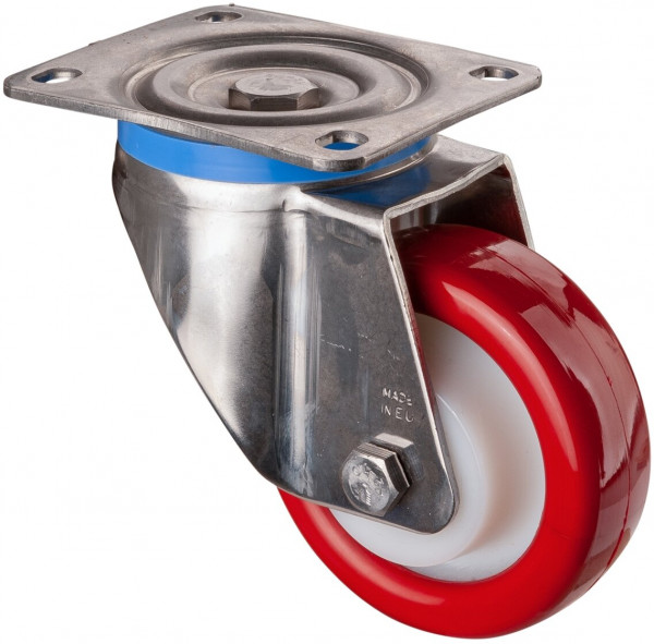 Stainless steel heavy-duty wheels Art.-Nr. HS100.B27.128