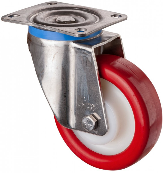 Stainless steel heavy-duty wheels Art.-Nr. HS100.B27.152