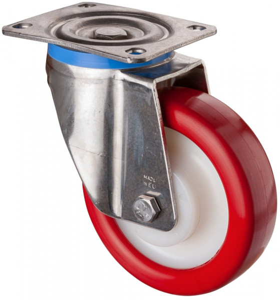 Stainless steel heavy-duty wheels Art.-Nr. HS100.B27.160