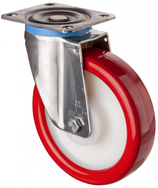 Stainless steel heavy-duty wheels Art.-Nr. HS100.B27.202