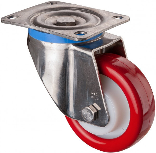 Stainless steel heavy-duty wheels Art.-Nr. HS100.B28.128