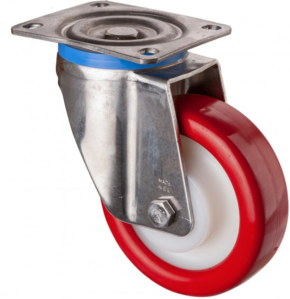 Stainless steel heavy-duty wheels Art.-Nr. HS100.B28.152