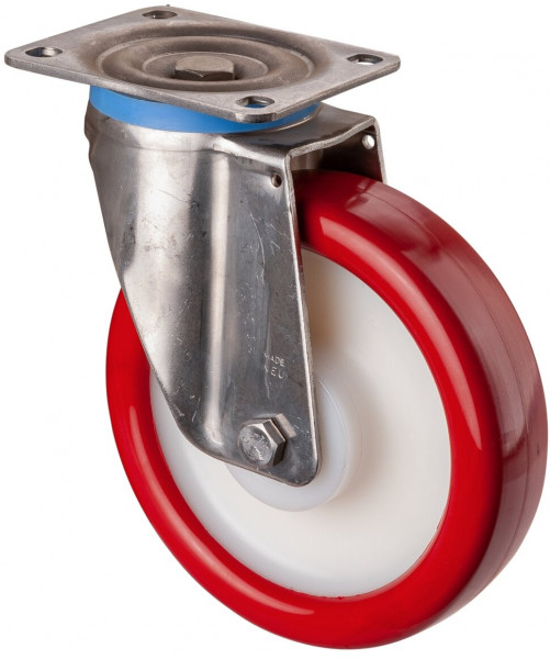 Stainless steel heavy-duty wheels Art.-Nr. HS100.B28.202