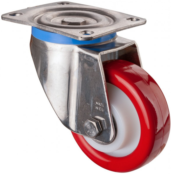 Stainless steel heavy-duty wheels Art.-Nr. HS100.B71.126