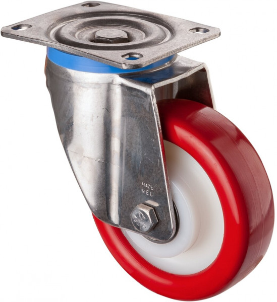 Stainless steel heavy-duty wheels Art.-Nr. HS100.B71.160