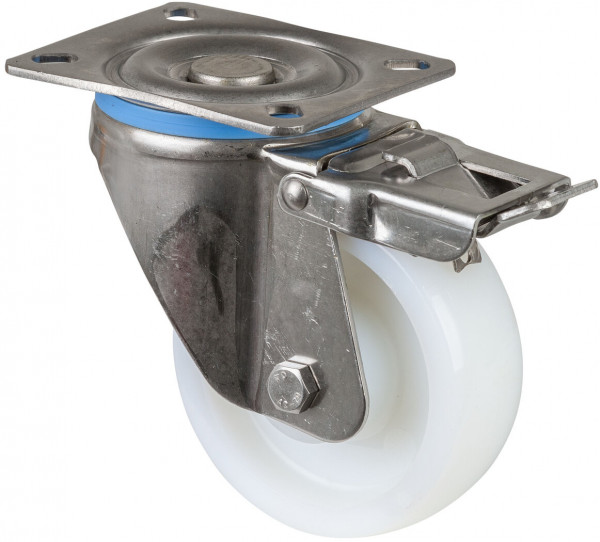 Stainless steel transport castor Art.-Nr. HS120.A90.101