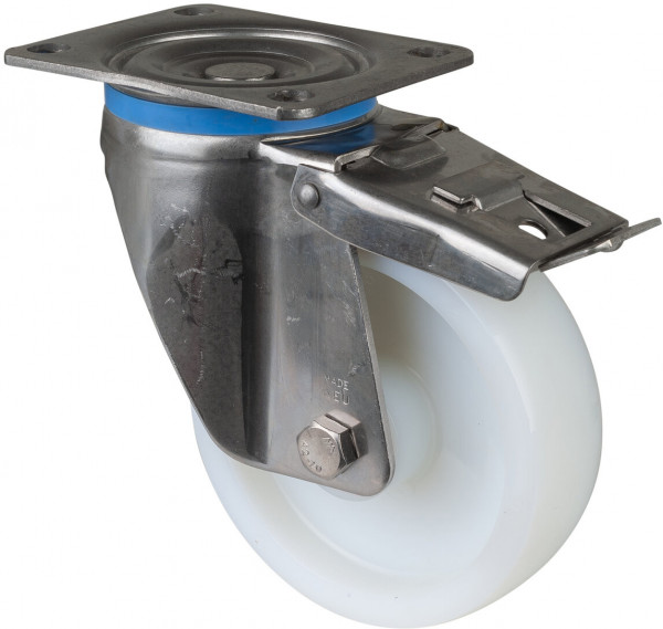 Stainless steel transport castor Art.-Nr. HS120.A90.161