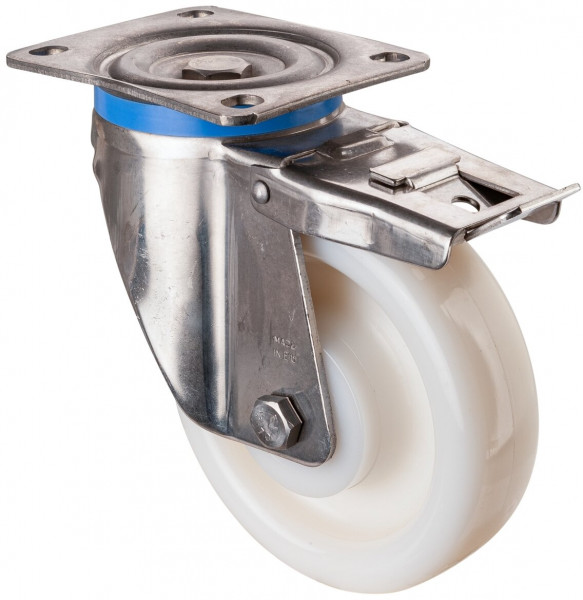 Stainless steel heavy-duty wheels Art.-Nr. HS120.B14.160