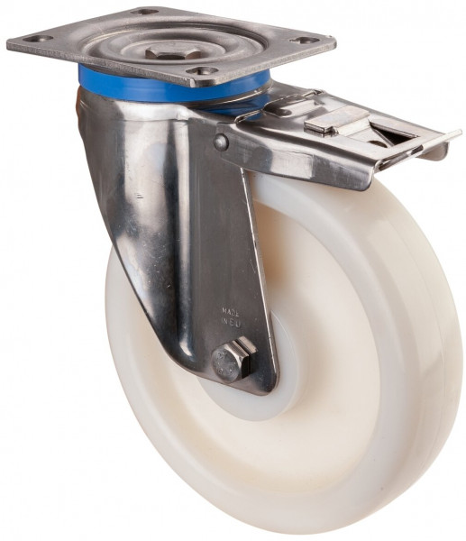 Stainless steel heavy-duty wheels Art.-Nr. HS120.B14.204