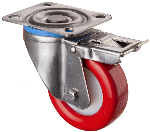 Stainless steel heavy-duty wheels Art.-Nr. HS120.B27.101