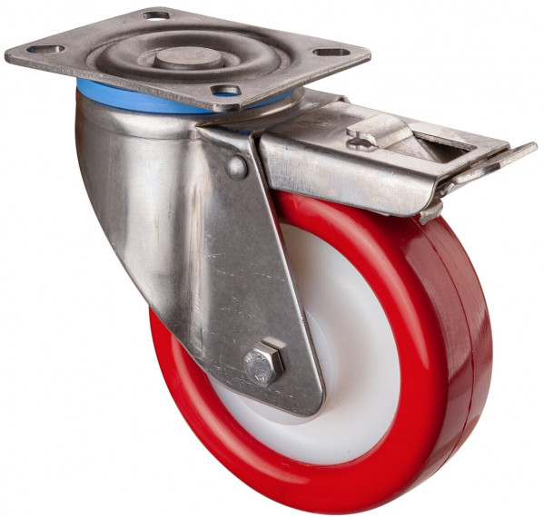 Stainless steel heavy-duty wheels Art.-Nr. HS120.B27.127