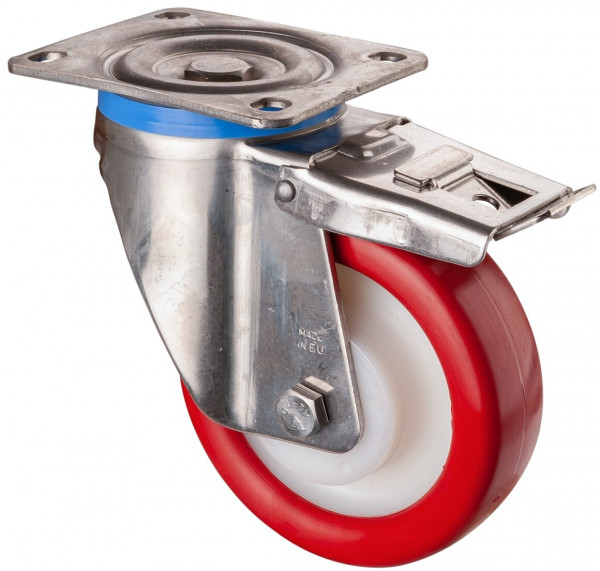 Stainless steel heavy-duty wheels Art.-Nr. HS120.B27.152