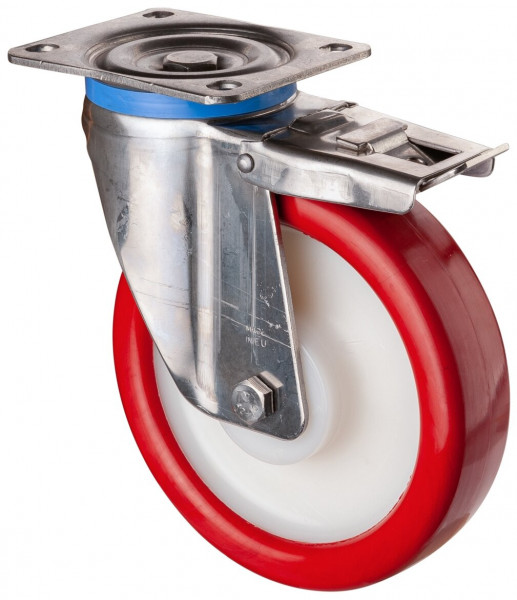 Stainless steel heavy-duty wheels Art.-Nr. HS120.B27.202