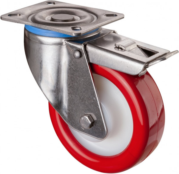 Stainless steel heavy-duty wheels Art.-Nr. HS120.B28.127