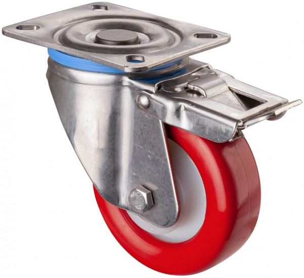 Stainless steel heavy-duty wheels Art.-Nr. HS120.B71.100