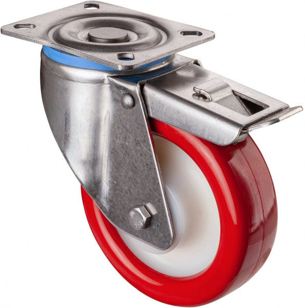 Stainless steel heavy-duty wheels Art.-Nr. HS120.B71.125