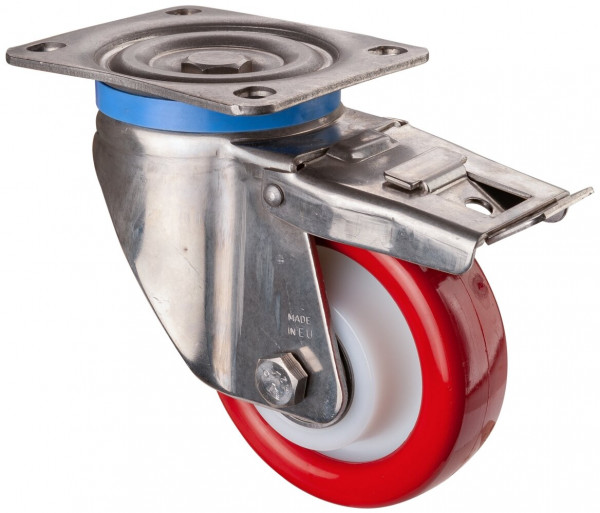 Stainless steel heavy-duty wheels Art.-Nr. HS120.B71.126