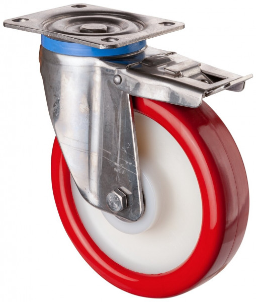 Stainless steel heavy-duty wheels Art.-Nr. HS120.B71.200