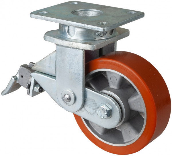 Schwerlastrolle mit Feder Art.-Nr. T100.B90.150