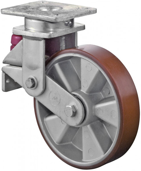 Heavy-duty castor with spring Art.-Nr. T100.B90.200