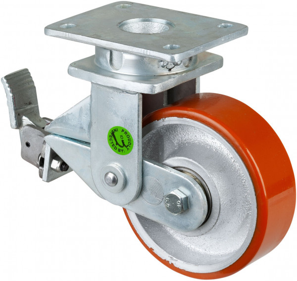 Schwerlastrolle mit Feder Art.-Nr. T100.C10.150