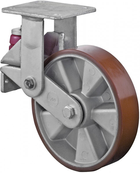 Heavy-duty castor with spring Art.-Nr. T110.B90.200