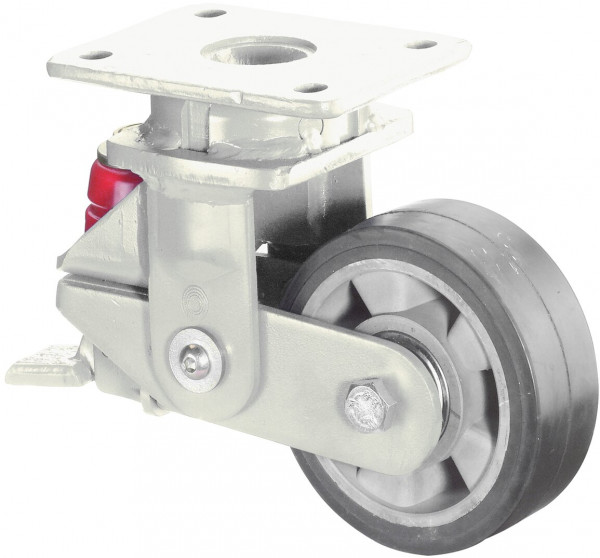 Heavy-duty castor with spring Art.-Nr. T120.B80.125