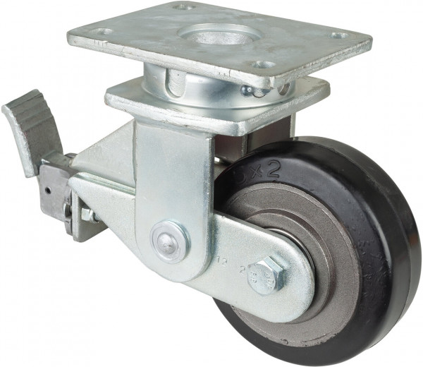 Schwerlastrolle mit Feder Art.-Nr. T120.B81.125