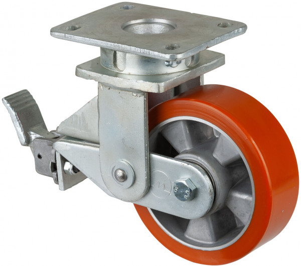 Heavy-duty castor with spring Art.-Nr. T120.B90.150