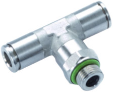 TEE IKD 10mm x3/8" RVS konisch draaibaar