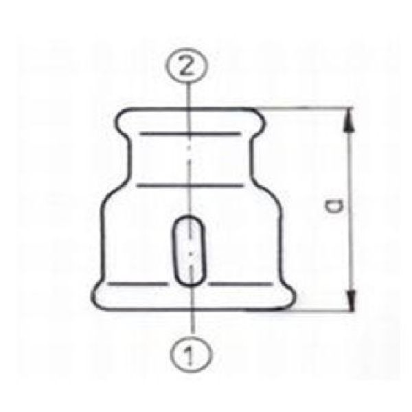 Reducing socket Nr.240 Black 1-1/2" x 3/4