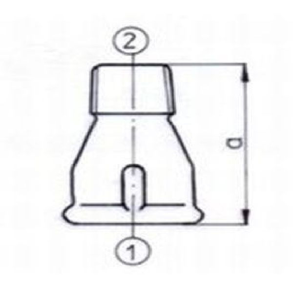Socketnipple Nr.246 Black - Socket 3/4" x nipple 1/2