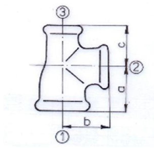 T-Stück Nr.130 Verzinkt 1-1/4" x 3/4"